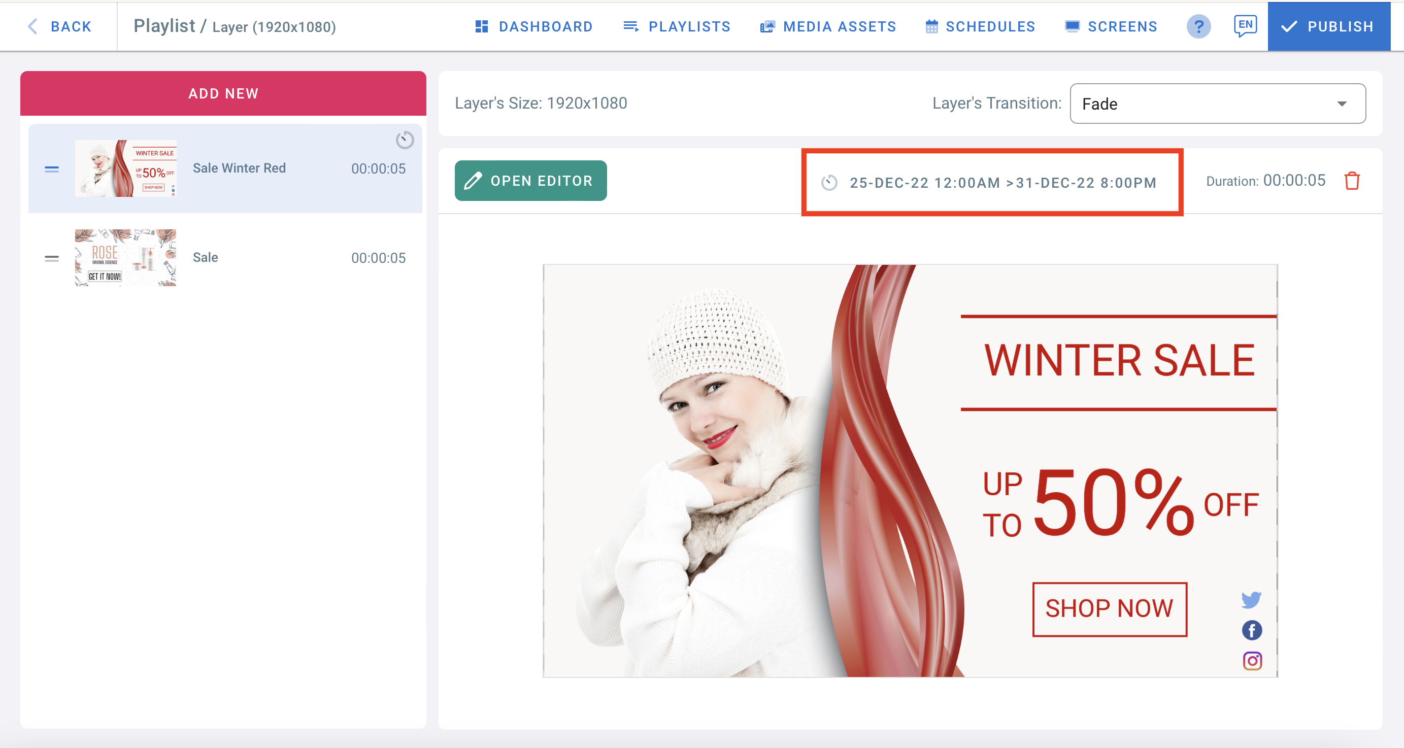 Digital Signage Media Lifetime Digital Signage Media Lifetime