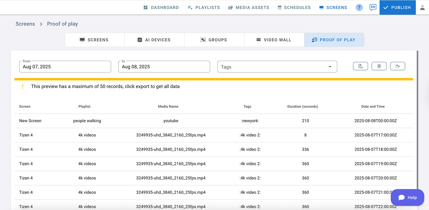 Proof of Play Filter