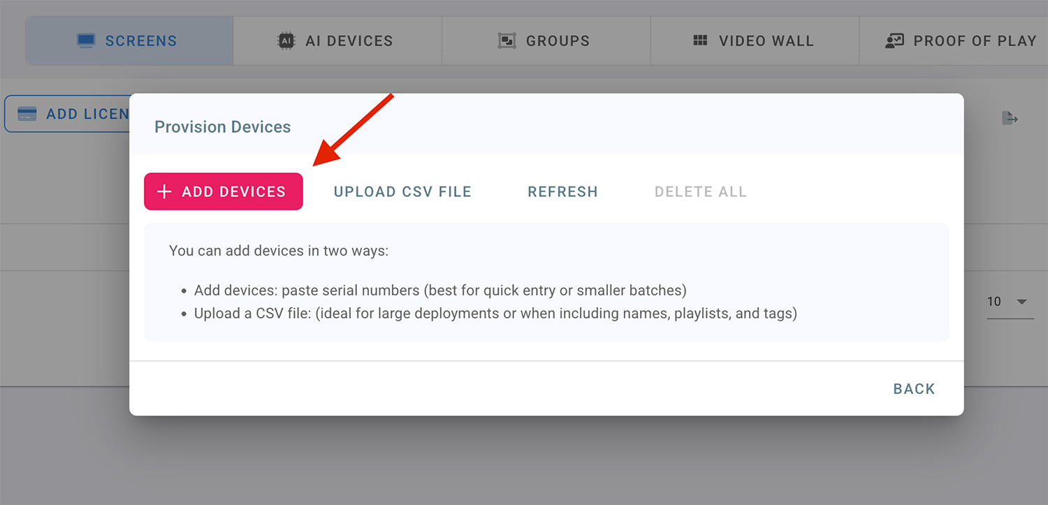 Add provision device